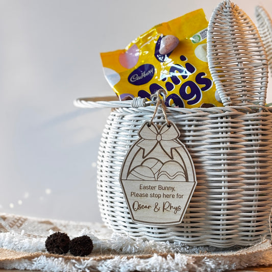 EASTER BASKET HANGER NAME TAG